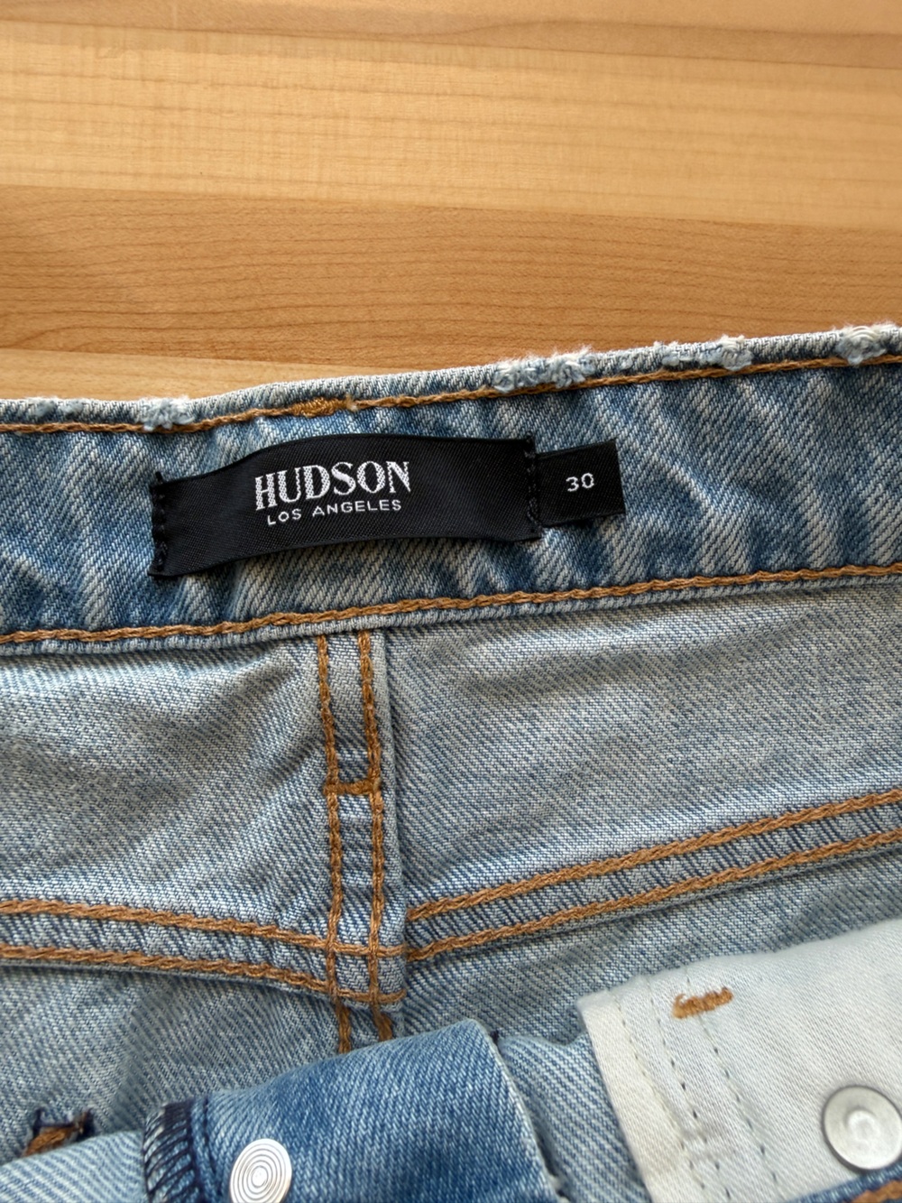 Hudson Jeans Light Blue Denim Jean Shorts - Picture 5 of 11
